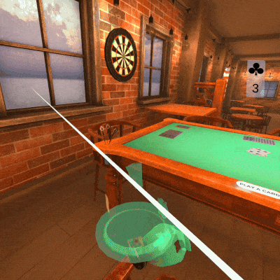 Darting in VR